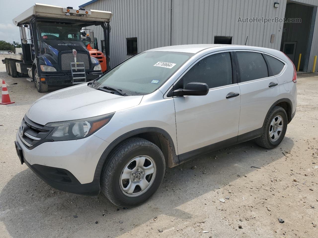 2013 Honda Cr-v Lx Silver vin: 5J6RM4H36DL043094