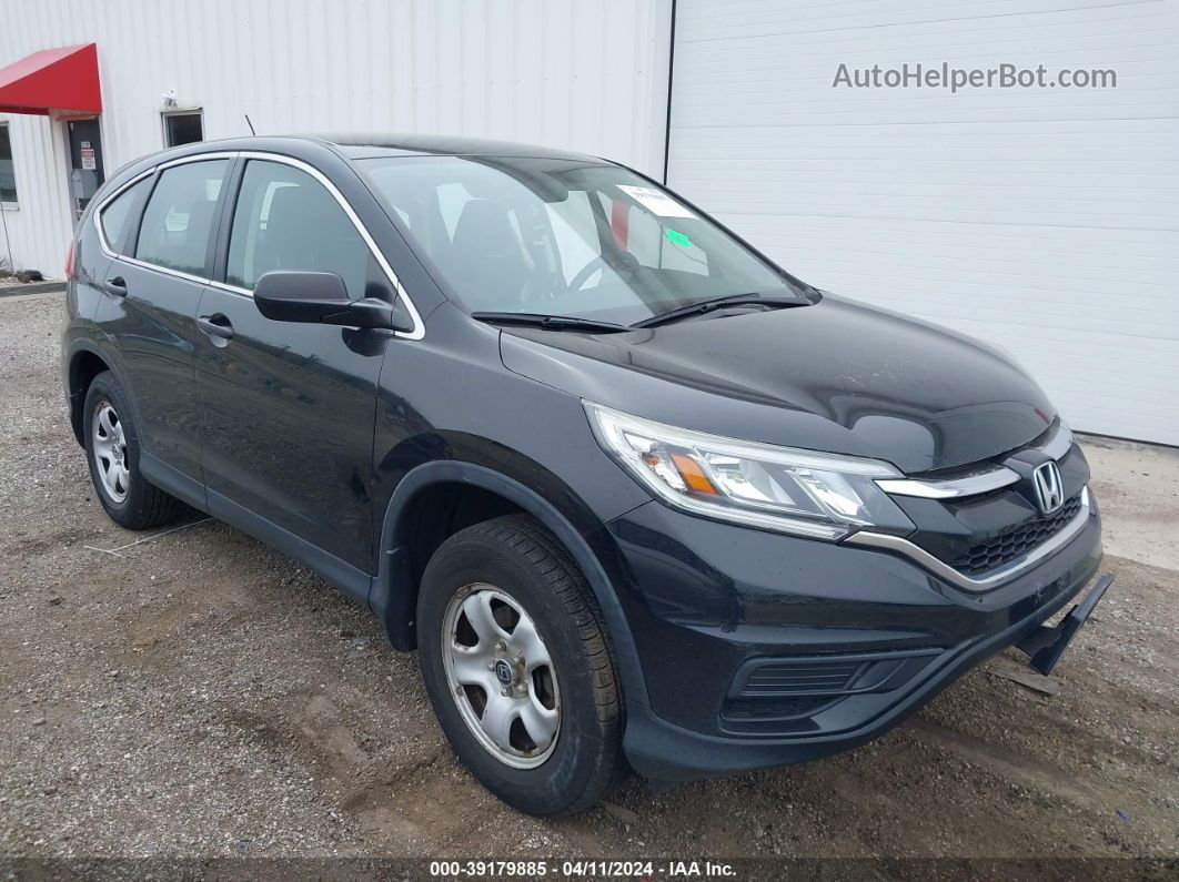 2015 Honda Cr-v Lx Black vin: 5J6RM4H36FL025648