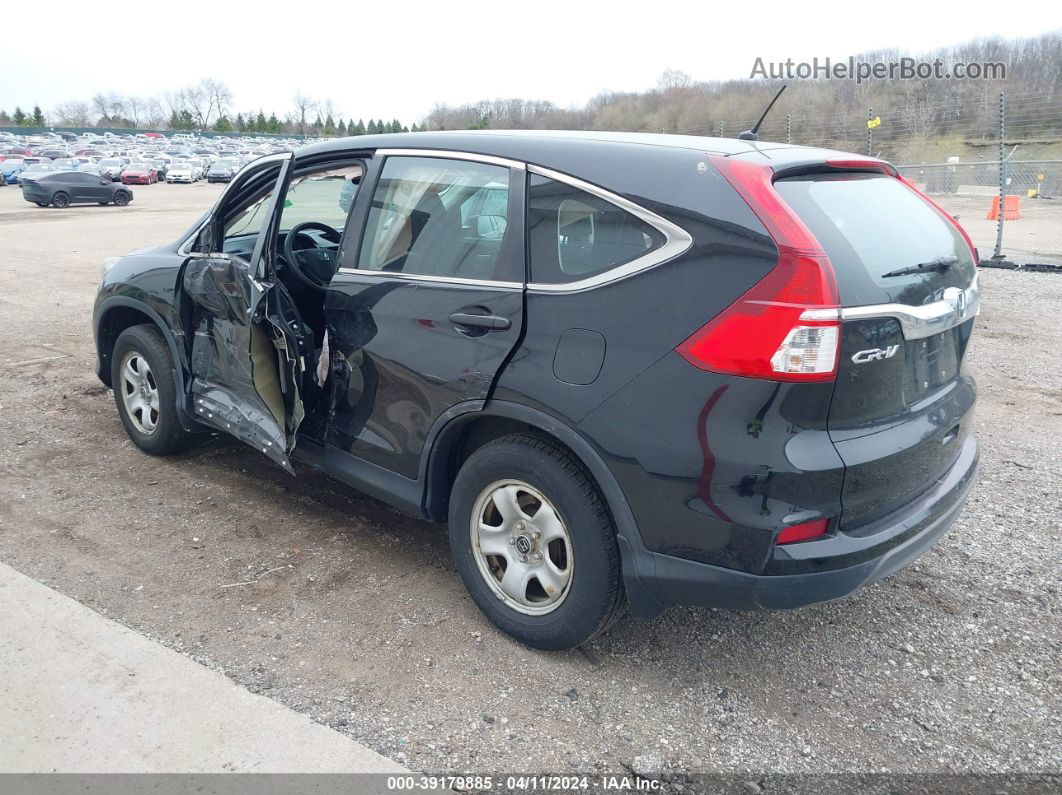 2015 Honda Cr-v Lx Black vin: 5J6RM4H36FL025648