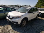 2016 Honda Cr-v Lx White vin: 5J6RM4H36GL081994