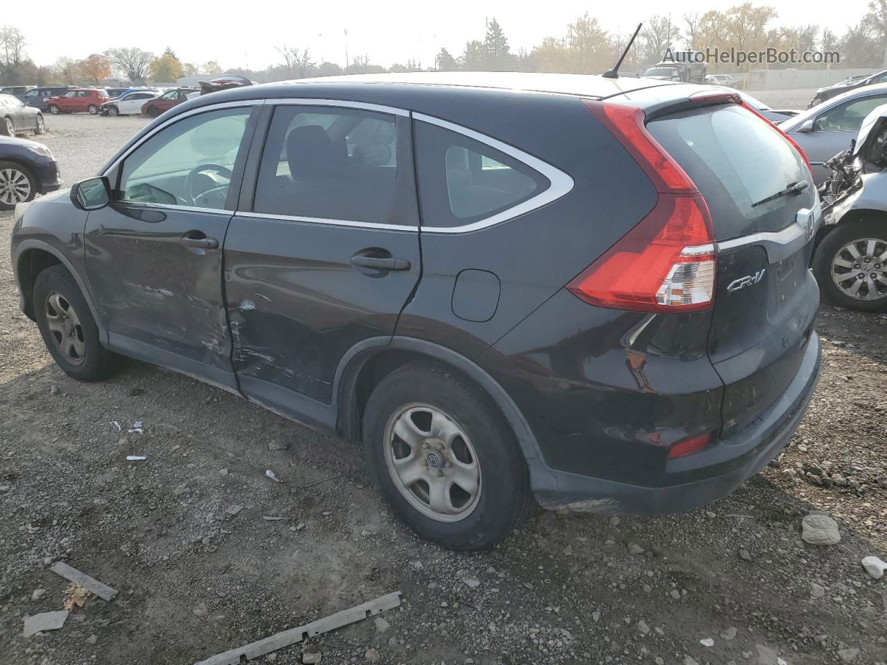 2016 Honda Cr-v Lx Черный vin: 5J6RM4H36GL131955