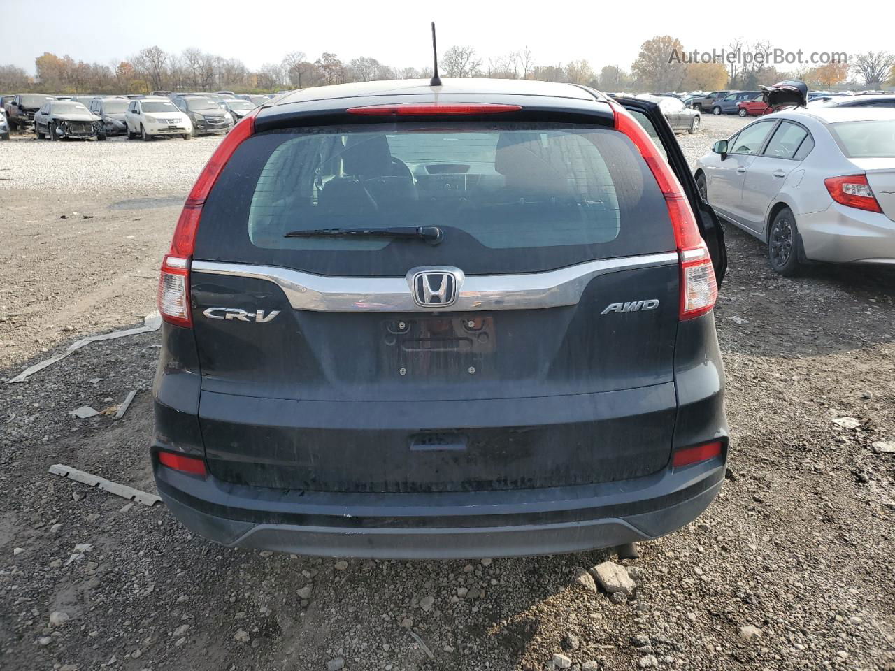 2016 Honda Cr-v Lx Черный vin: 5J6RM4H36GL131955