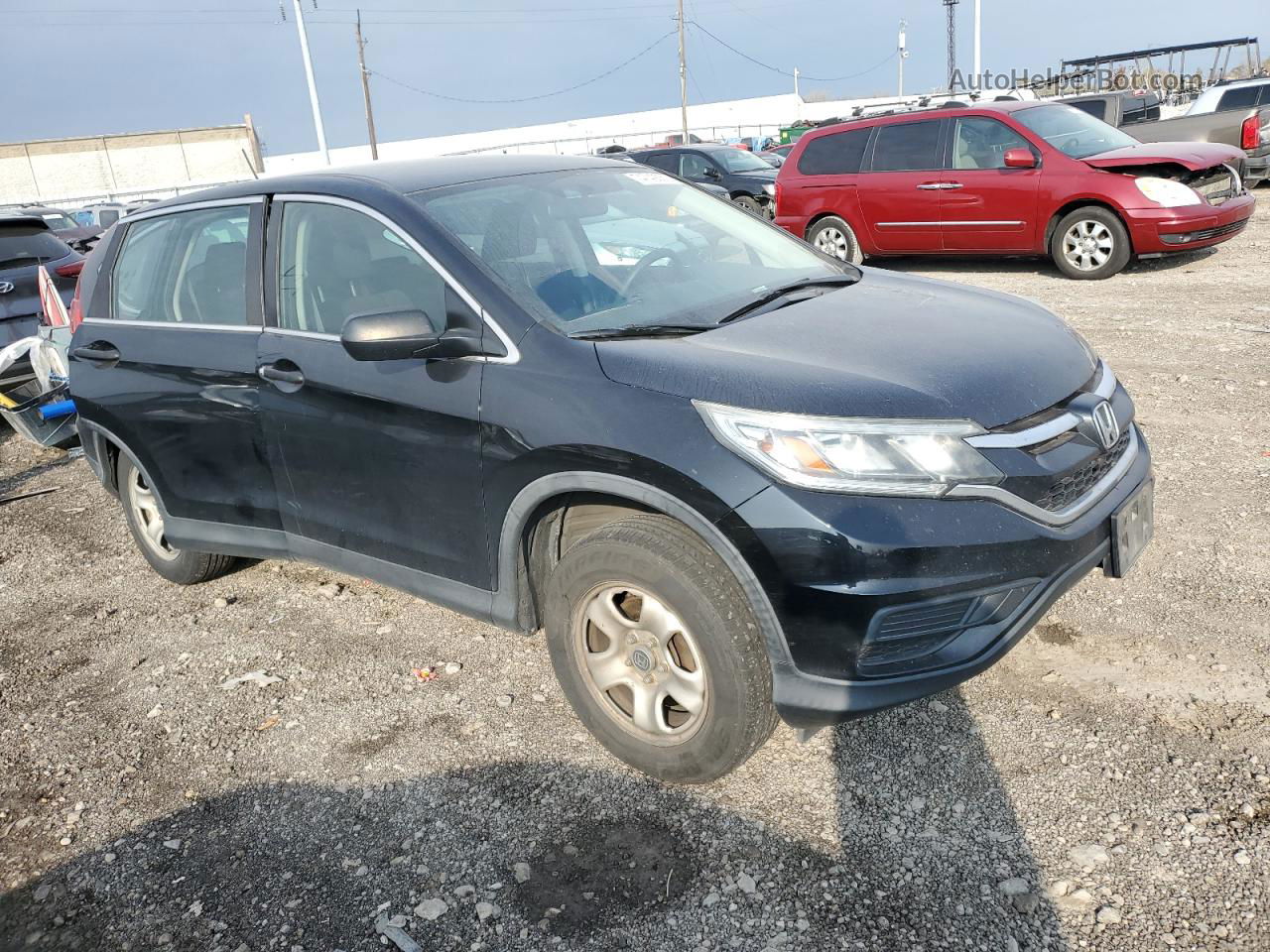 2016 Honda Cr-v Lx Черный vin: 5J6RM4H36GL131955