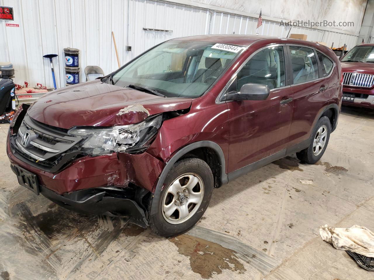 2012 Honda Cr-v Lx Red vin: 5J6RM4H37CL042597