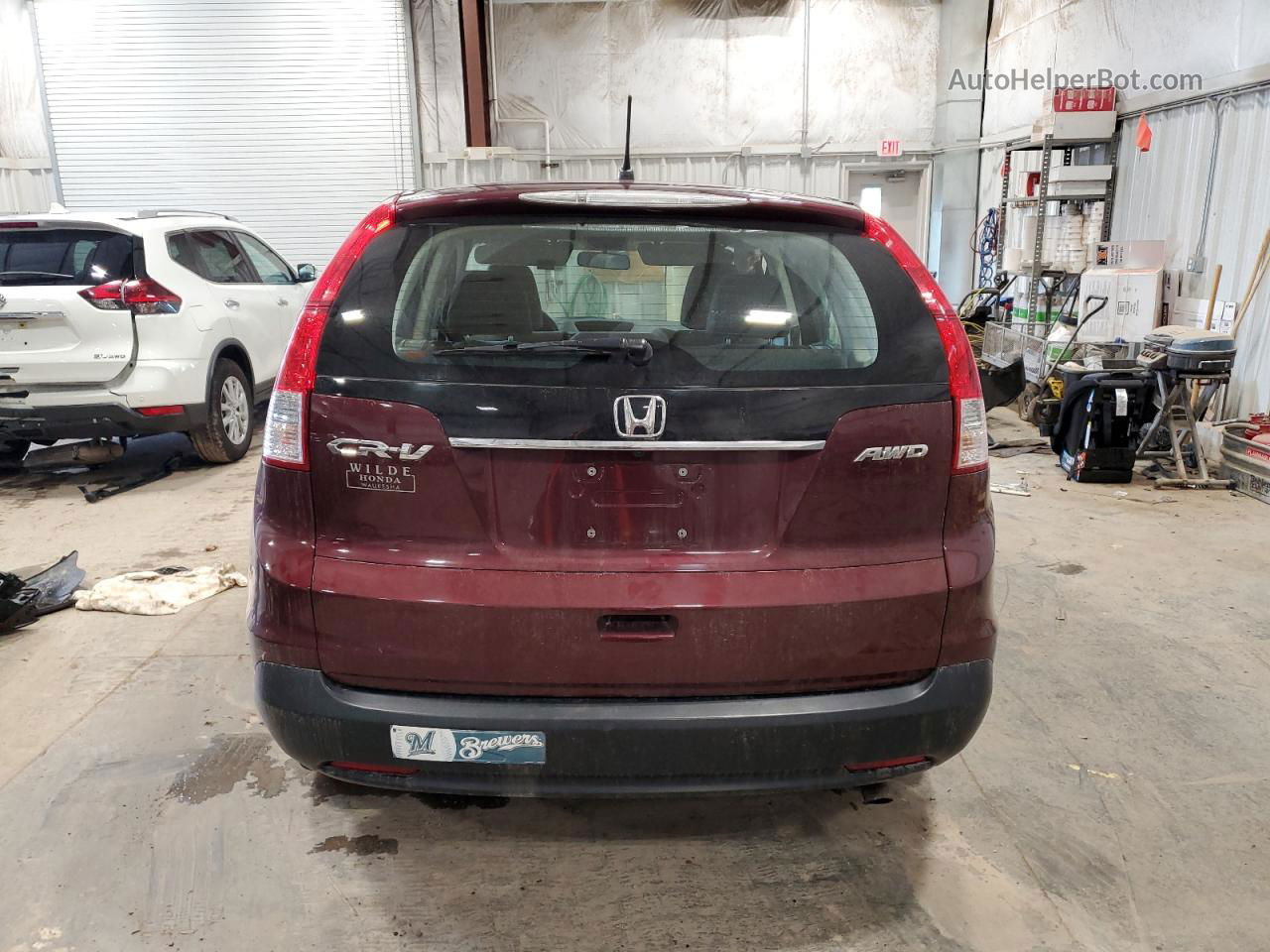 2012 Honda Cr-v Lx Красный vin: 5J6RM4H37CL042597