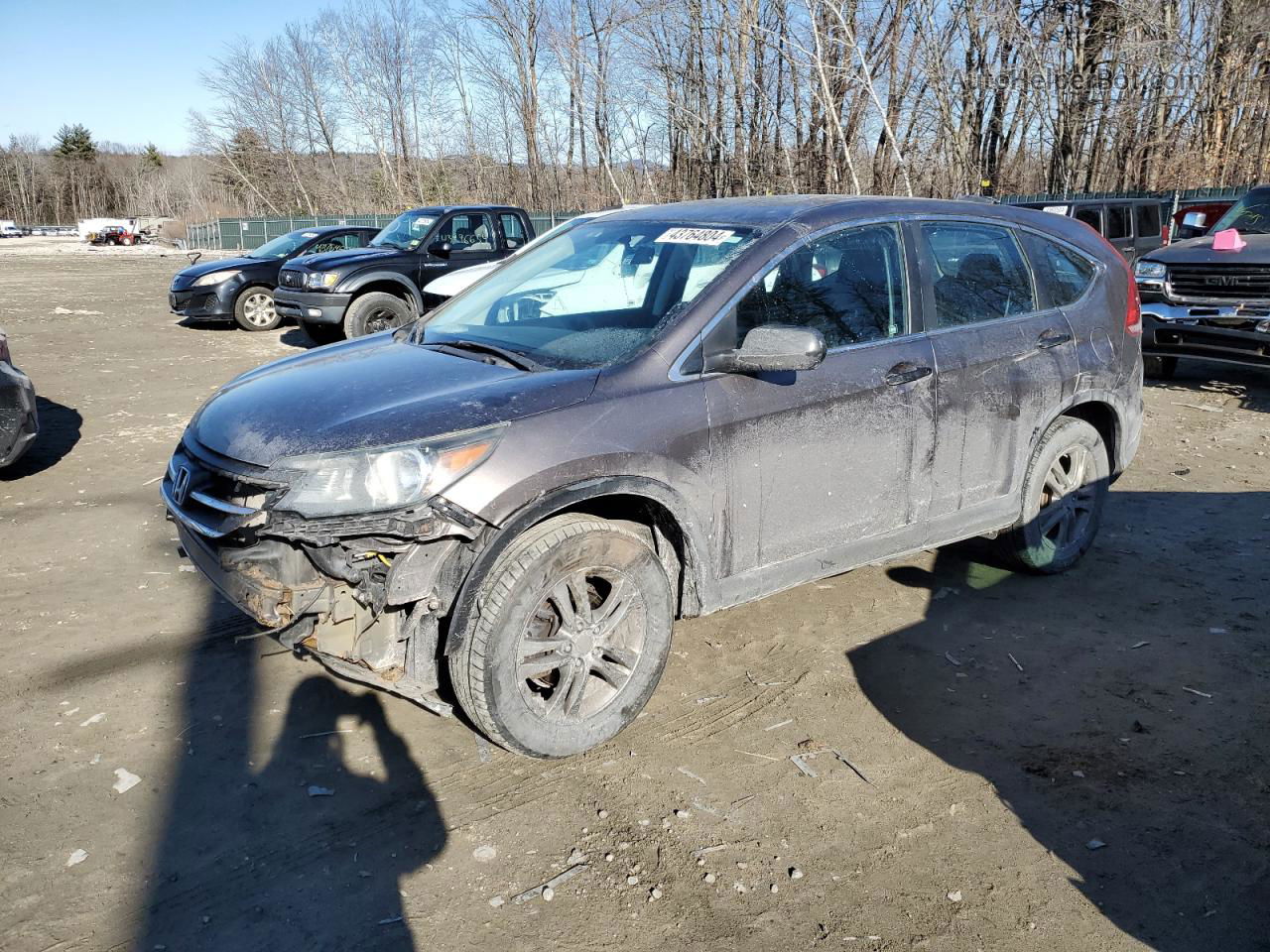 2012 Honda Cr-v Lx Gray vin: 5J6RM4H37CL072117