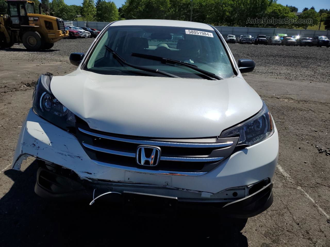 2013 Honda Cr-v Lx White vin: 5J6RM4H37DL046506