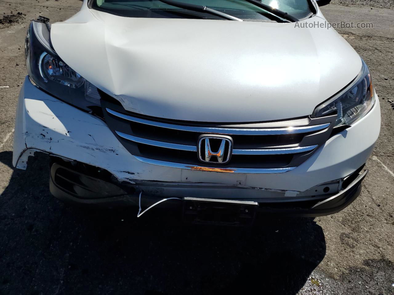 2013 Honda Cr-v Lx White vin: 5J6RM4H37DL046506