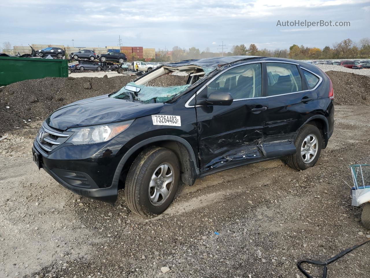 2013 Honda Cr-v Lx Черный vin: 5J6RM4H37DL061779