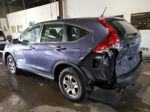 2012 Honda Cr-v Lx Blue vin: 5J6RM4H38CL027090