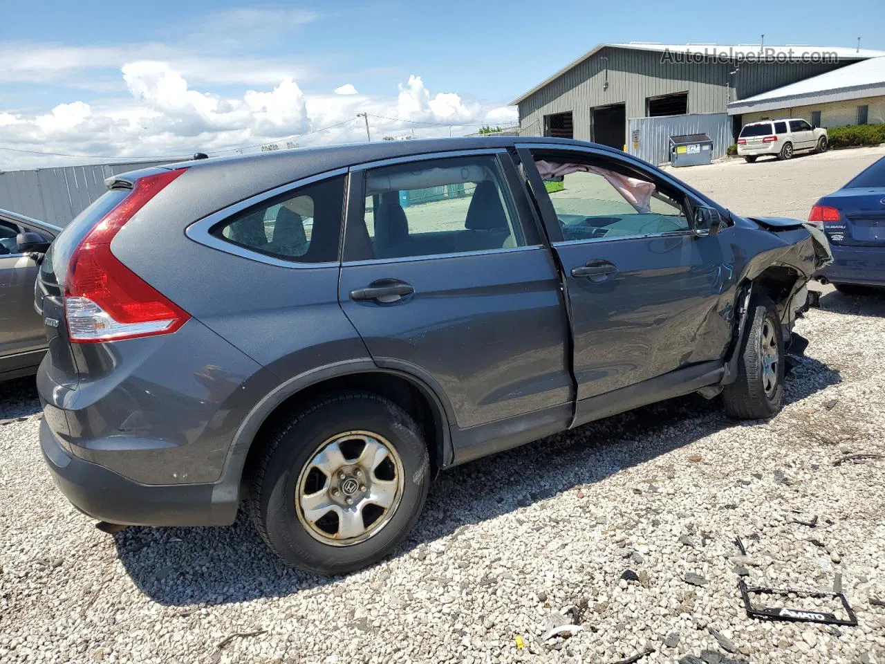 2012 Honda Cr-v Lx Charcoal vin: 5J6RM4H38CL076015