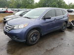 2012 Honda Cr-v Lx Blue vin: 5J6RM4H38CL077228