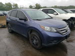 2012 Honda Cr-v Lx Blue vin: 5J6RM4H38CL077228