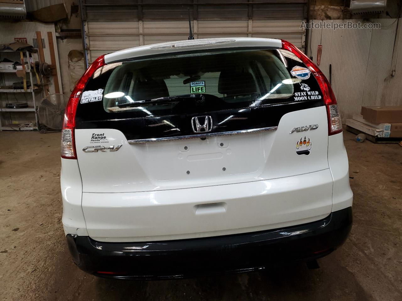 2013 Honda Cr-v Lx White vin: 5J6RM4H38DL006970