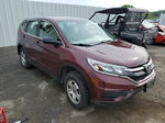 2015 Honda Cr-v Lx Burgundy vin: 5J6RM4H38FL015283