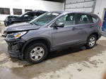 2015 Honda Cr-v Lx Gray vin: 5J6RM4H38FL130918