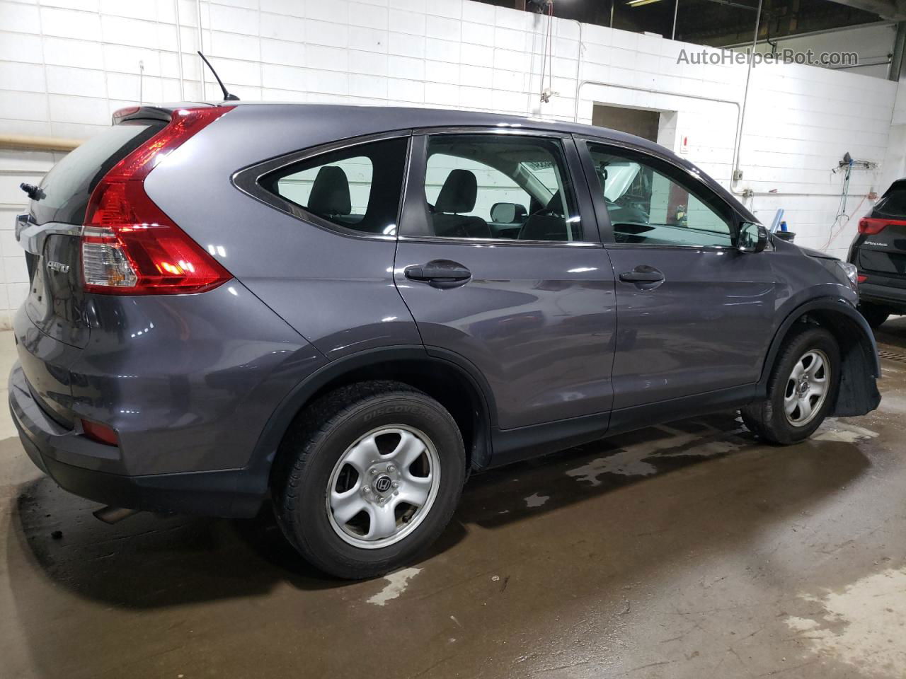 2015 Honda Cr-v Lx Gray vin: 5J6RM4H38FL130918