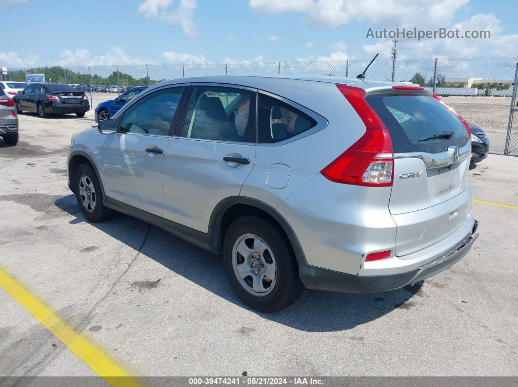 2016 Honda Cr-v Lx Серебряный vin: 5J6RM4H38GL006729