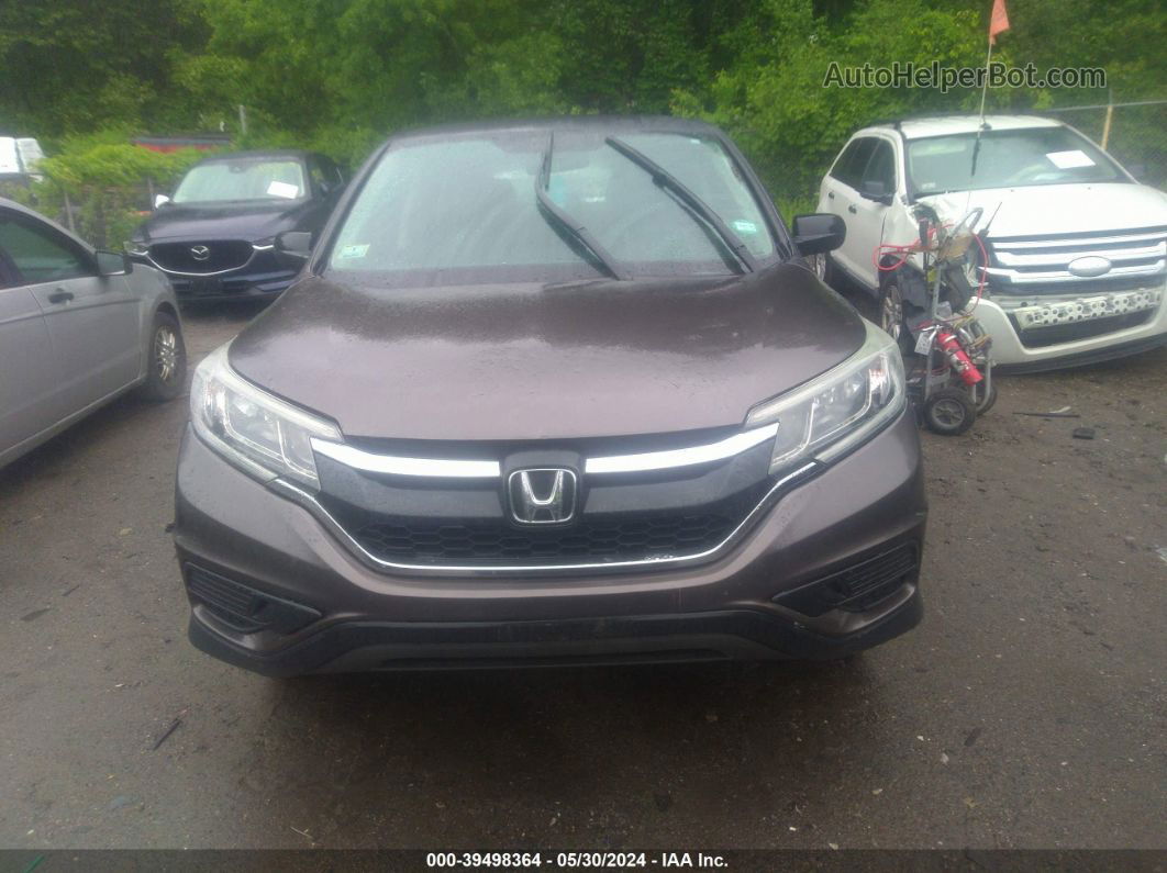 2016 Honda Cr-v Lx Gray vin: 5J6RM4H38GL056790