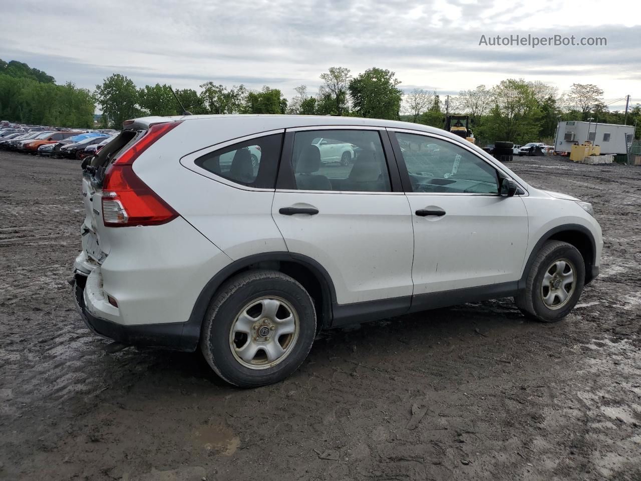 2016 Honda Cr-v Lx White vin: 5J6RM4H38GL072083