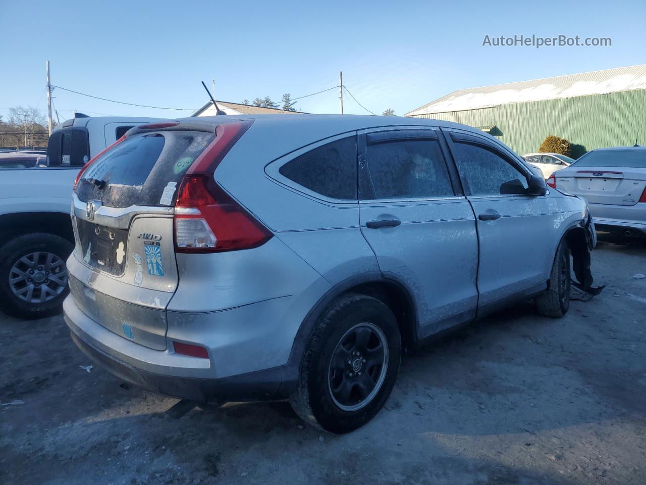 2016 Honda Cr-v Lx Серый vin: 5J6RM4H38GL108189