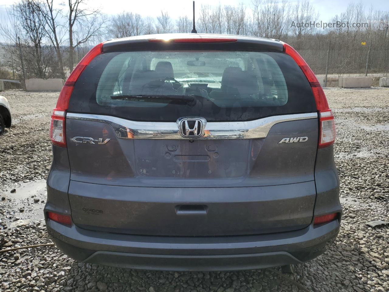 2016 Honda Cr-v Lx Серый vin: 5J6RM4H38GL126966