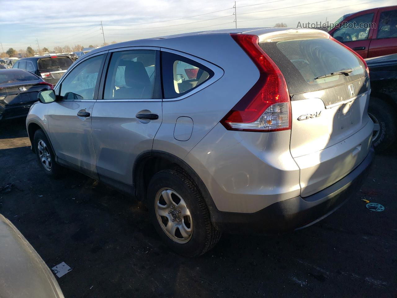 2013 Honda Cr-v Lx Silver vin: 5J6RM4H39DL029660