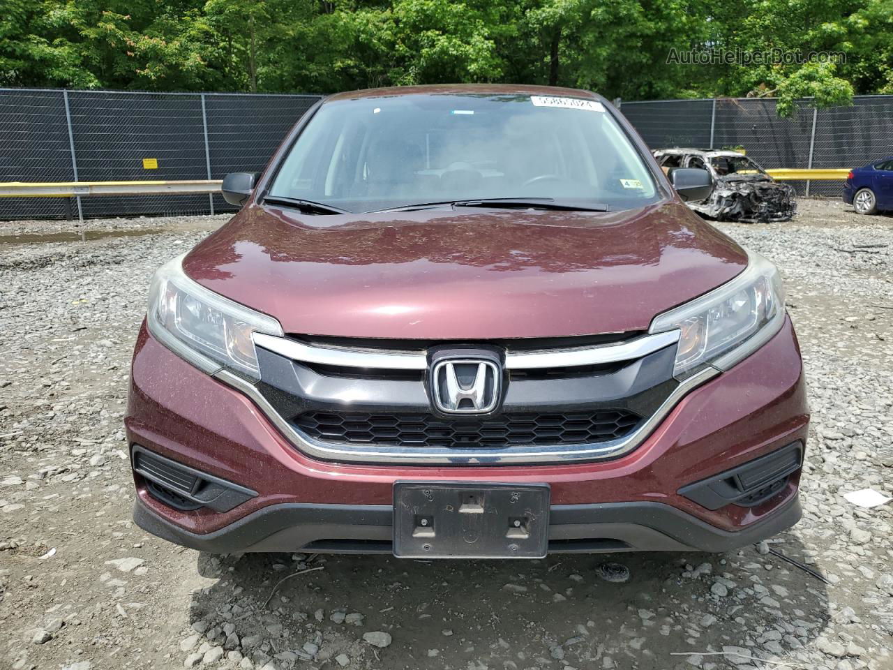 2015 Honda Cr-v Lx Бордовый vin: 5J6RM4H39FL092244