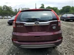 2015 Honda Cr-v Lx Burgundy vin: 5J6RM4H39FL092244