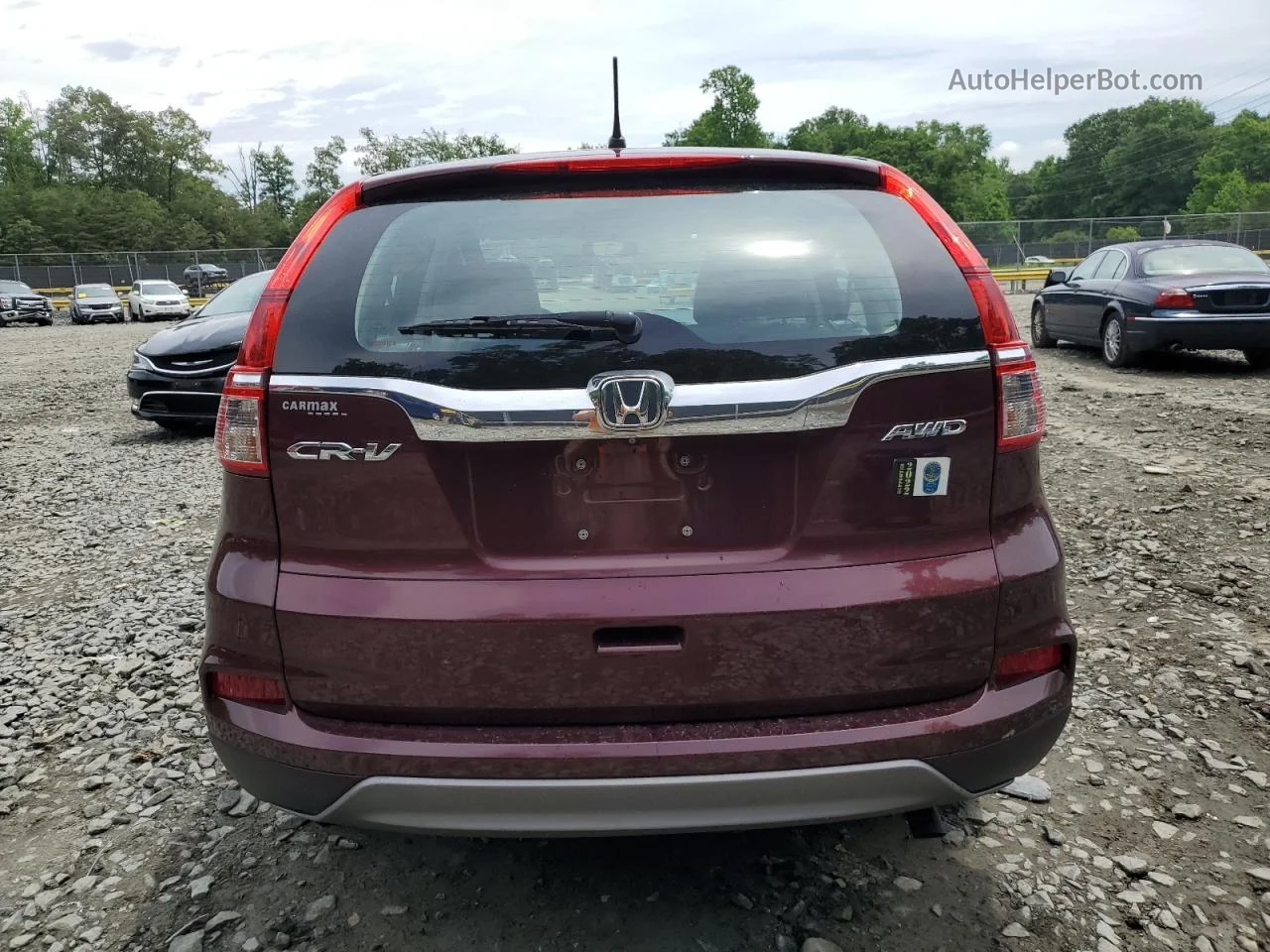 2015 Honda Cr-v Lx Бордовый vin: 5J6RM4H39FL092244