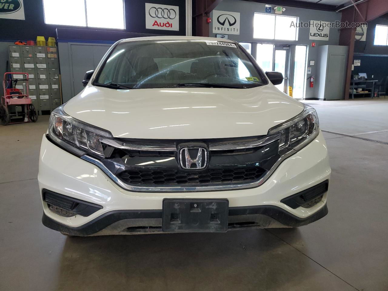 2015 Honda Cr-v Lx White vin: 5J6RM4H39FL118003