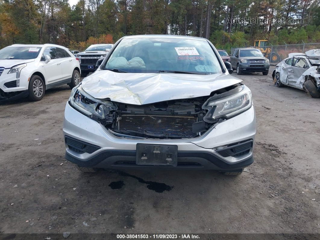 2016 Honda Cr-v Lx Silver vin: 5J6RM4H39GL129245