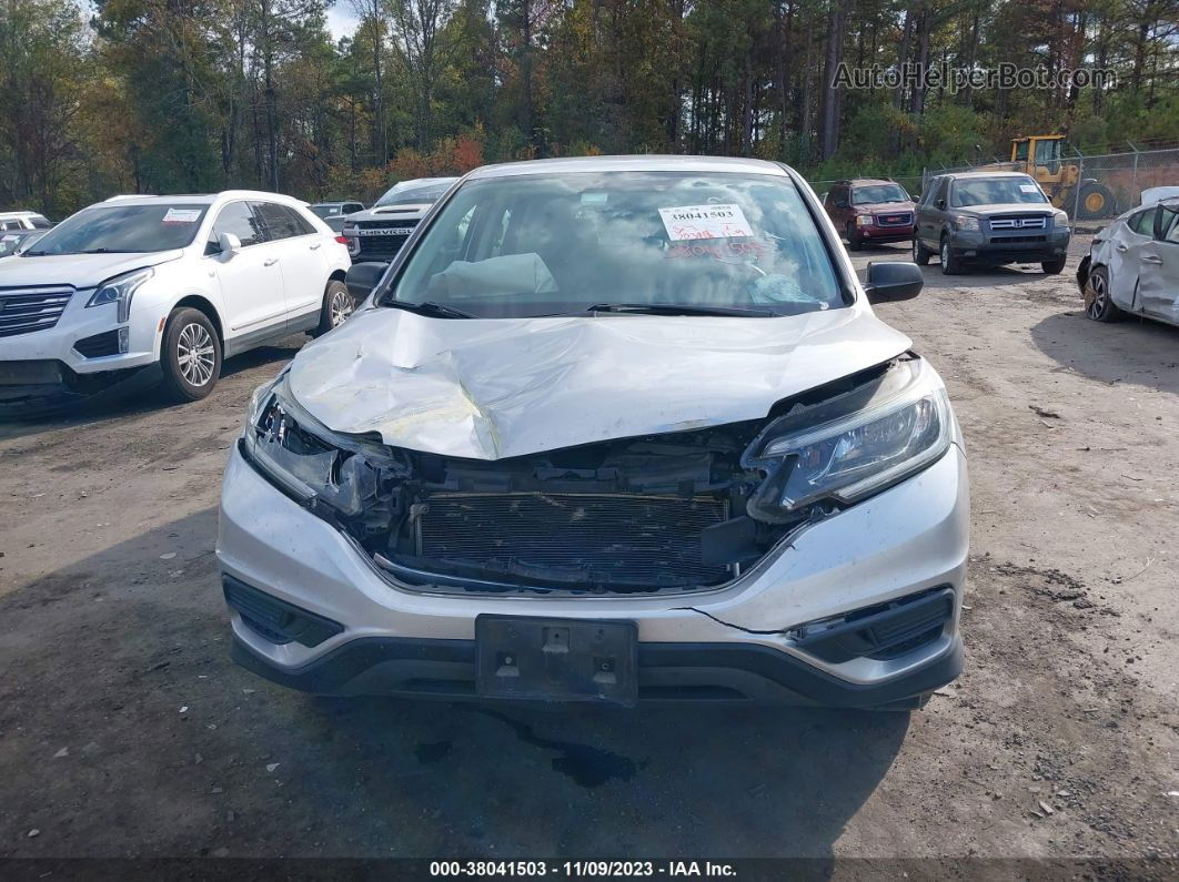 2016 Honda Cr-v Lx Silver vin: 5J6RM4H39GL129245