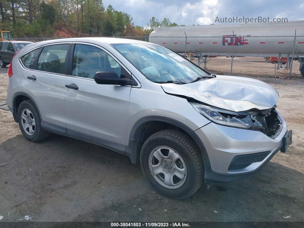 2016 Honda Cr-v Lx Silver vin: 5J6RM4H39GL129245