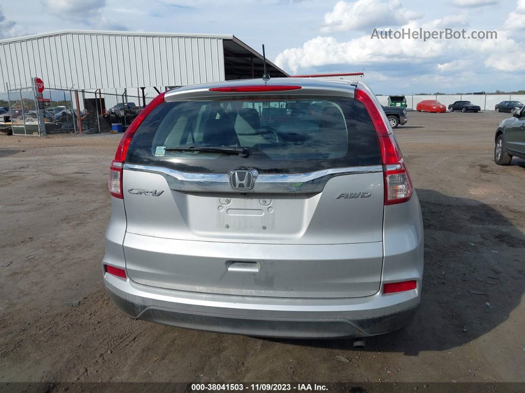 2016 Honda Cr-v Lx Silver vin: 5J6RM4H39GL129245