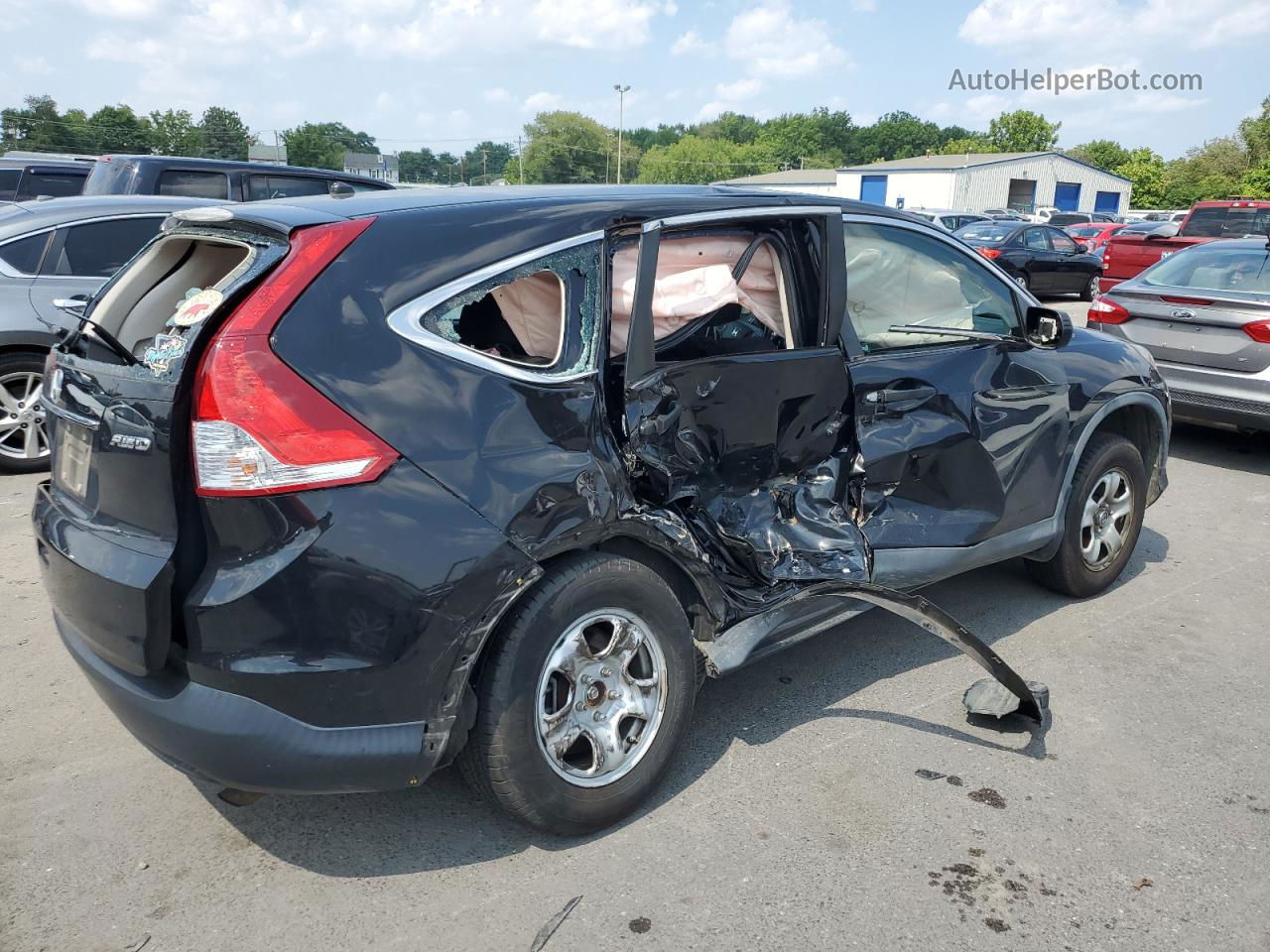 2012 Honda Cr-v Lx Black vin: 5J6RM4H3XCL033635