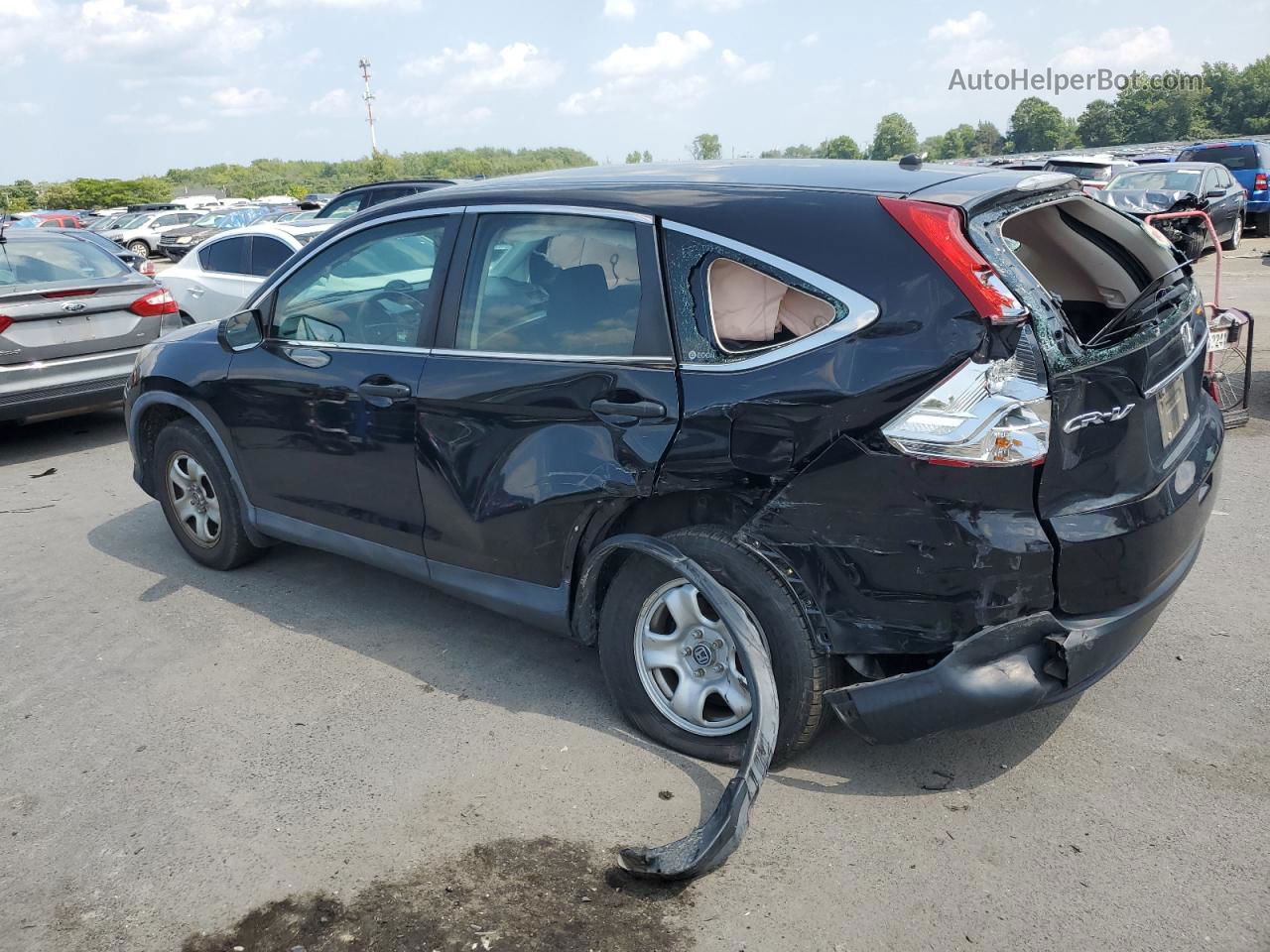 2012 Honda Cr-v Lx Black vin: 5J6RM4H3XCL033635