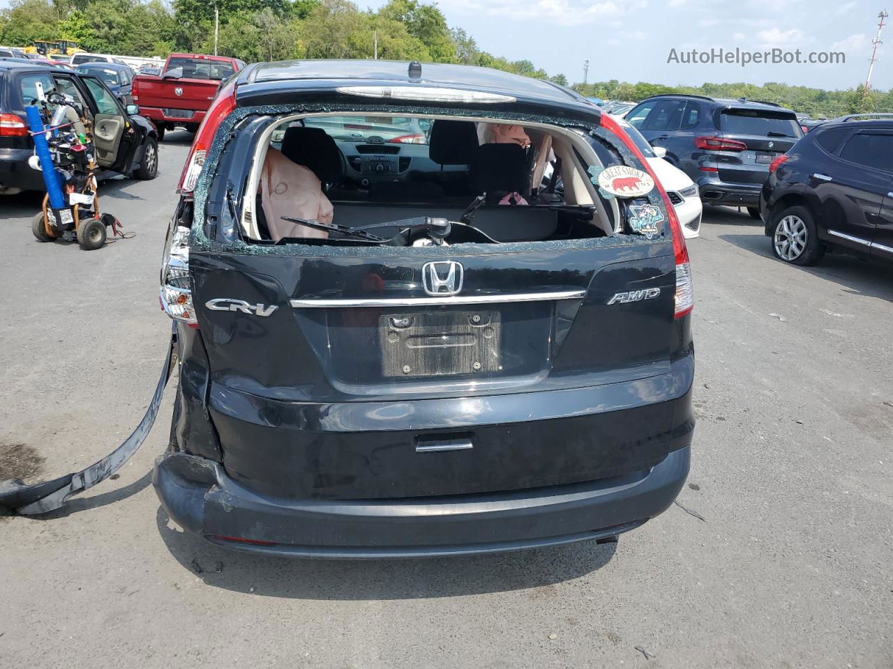 2012 Honda Cr-v Lx Black vin: 5J6RM4H3XCL033635