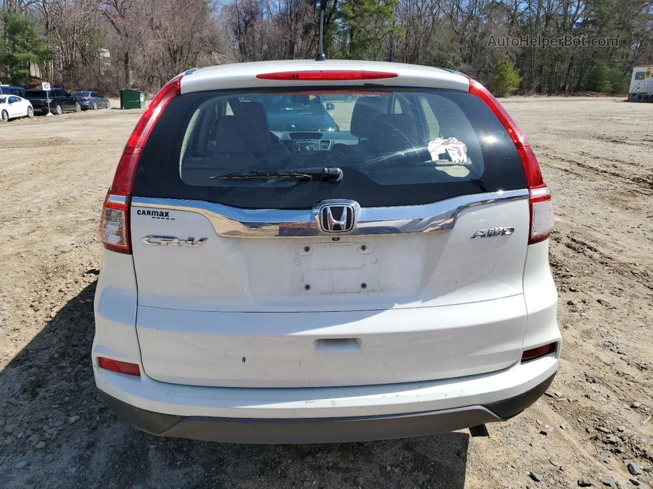 2015 Honda Cr-v Lx White vin: 5J6RM4H3XFL040492