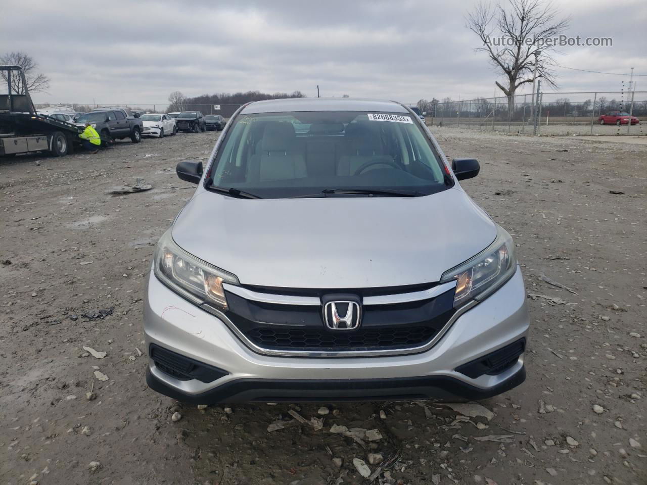 2015 Honda Cr-v Lx Silver vin: 5J6RM4H3XFL054005