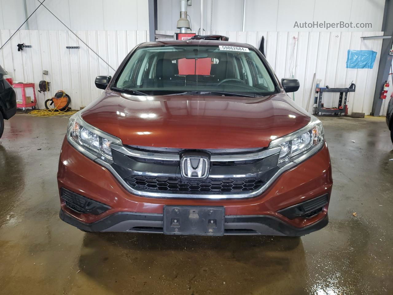 2015 Honda Cr-v Lx Brown vin: 5J6RM4H3XFL120598