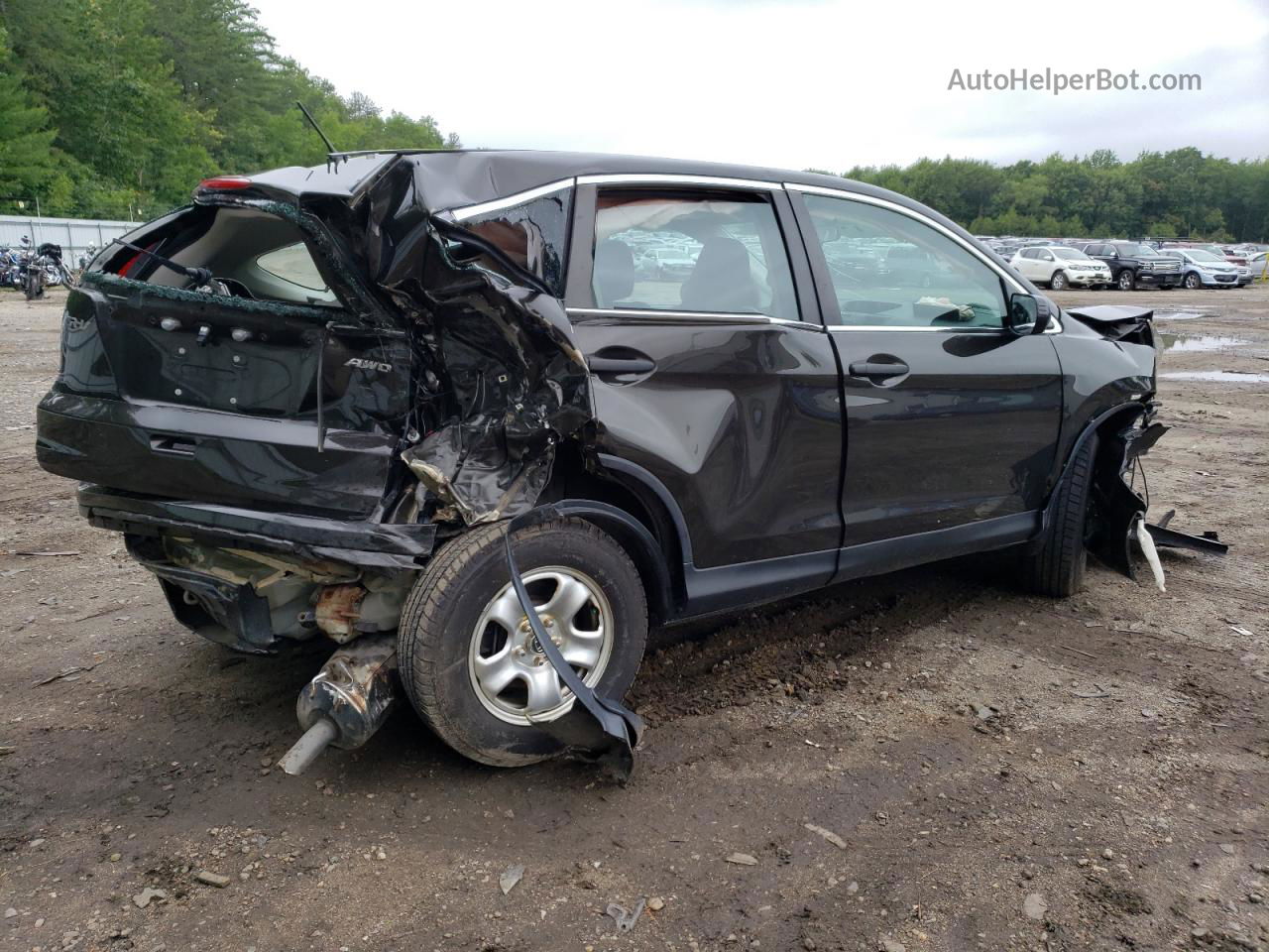 2015 Honda Cr-v Lx Black vin: 5J6RM4H3XFL126501