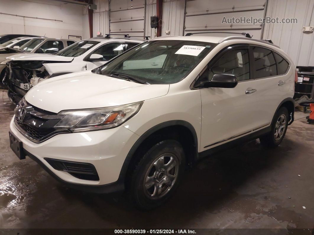 2016 Honda Cr-v Lx White vin: 5J6RM4H3XGL036914