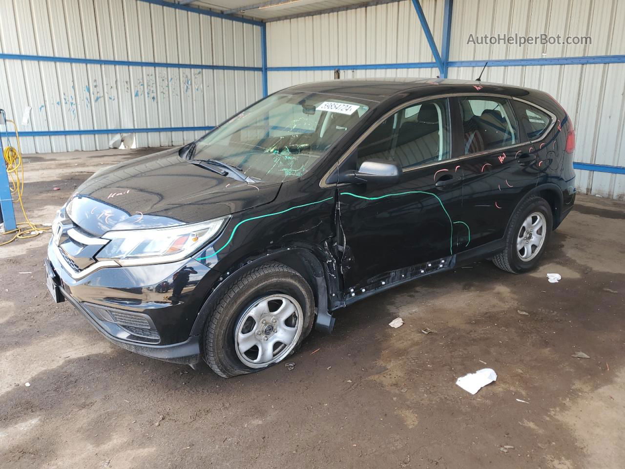 2016 Honda Cr-v Lx Черный vin: 5J6RM4H3XGL104158