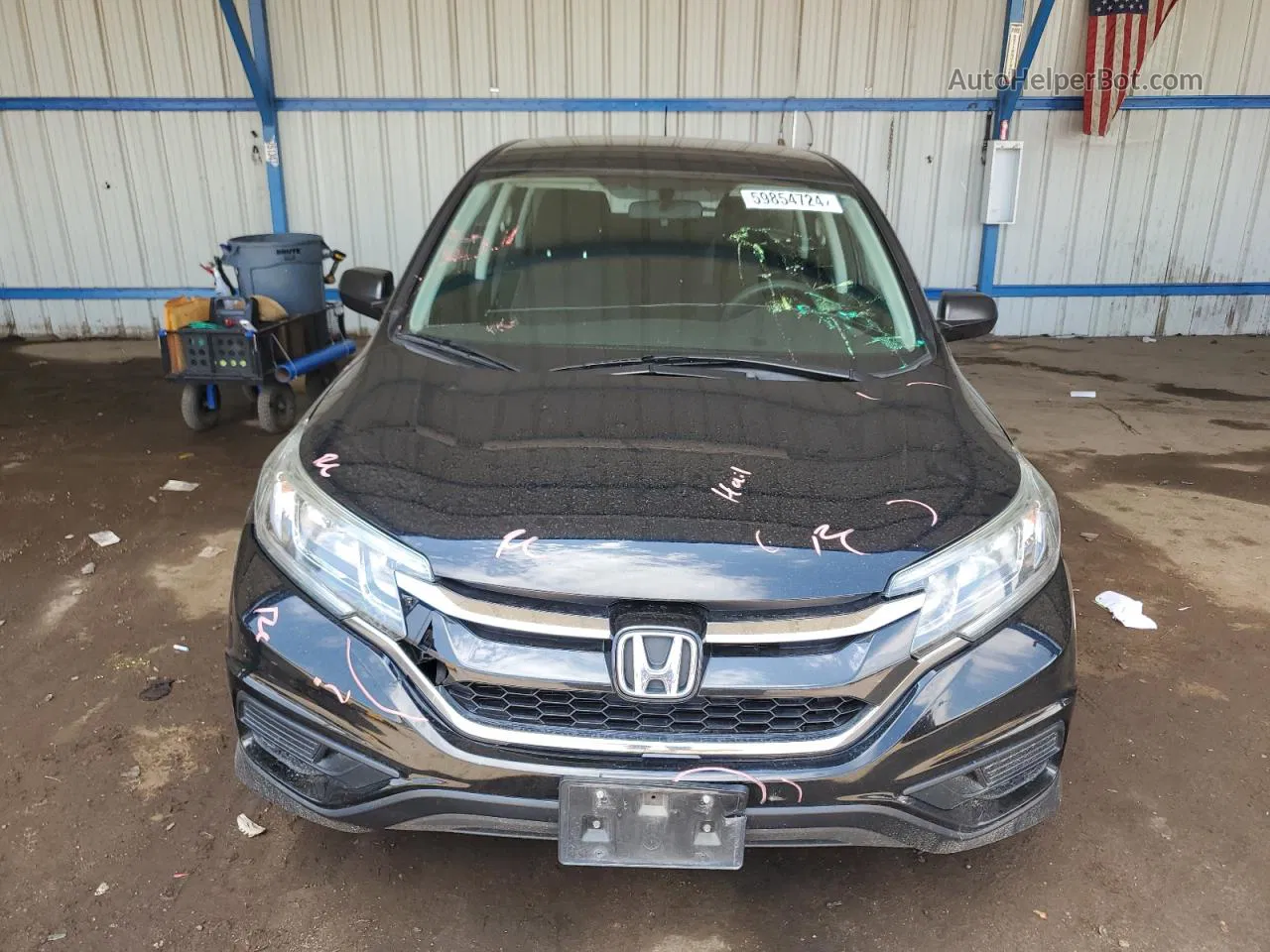 2016 Honda Cr-v Lx Черный vin: 5J6RM4H3XGL104158