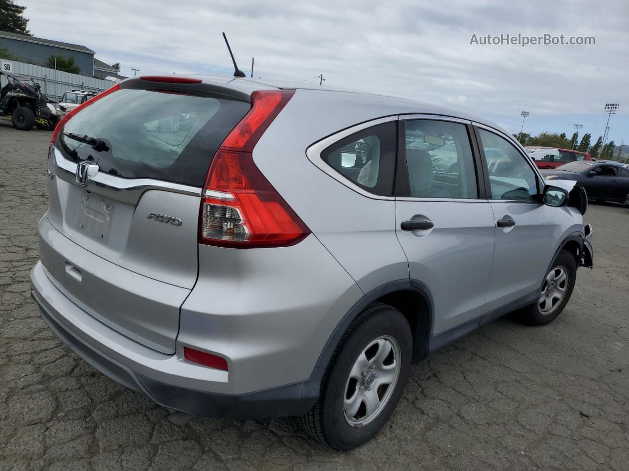 2016 Honda Cr-v Lx Silver vin: 5J6RM4H3XGL133210