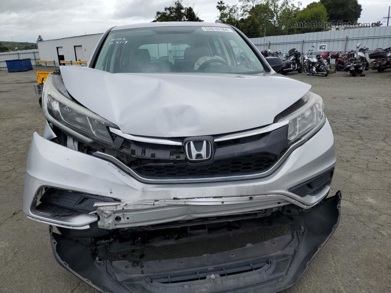 2016 Honda Cr-v Lx Silver vin: 5J6RM4H3XGL133210