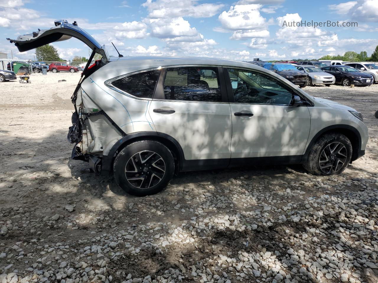 2016 Honda Cr-v Se White vin: 5J6RM4H41GL025745