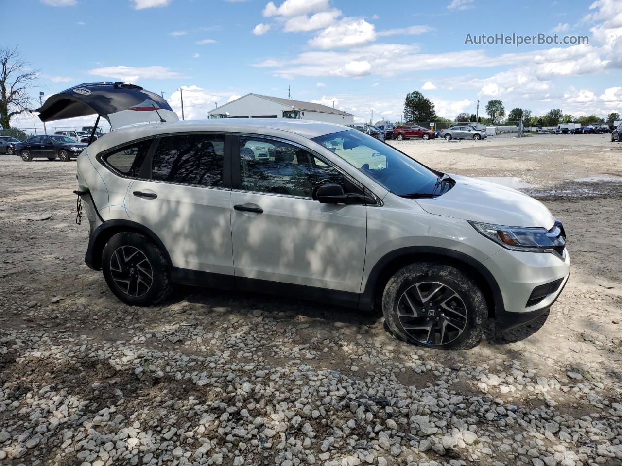 2016 Honda Cr-v Se White vin: 5J6RM4H41GL025745