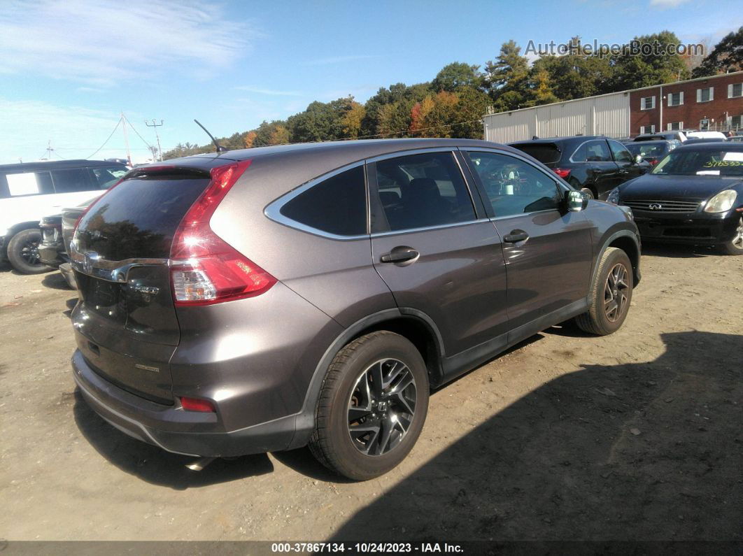 2016 Honda Cr-v Se Gray vin: 5J6RM4H41GL069860